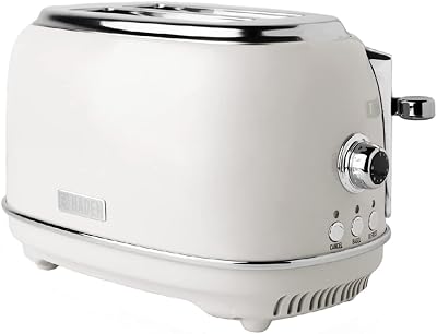 Haden Heritage White 2 Slice Toaster with 6 Browning Controls