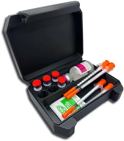 Amazon.com: 10mL Vial Storage Case with Syringe Compartment 3 Slot Peptide HRT TRT GLP-1 Semaglutide Tirzepatide Insulin Organizer Travel & Refrigerator Ready : Health & Household Amazon.com: 10mL Vial Storage Case with Syringe Compartment 3 Slot Peptide HRT TRT GLP-1 Semaglutide Tirzepatide Insulin Organizer Travel & Refrigerator Ready : Health & Household