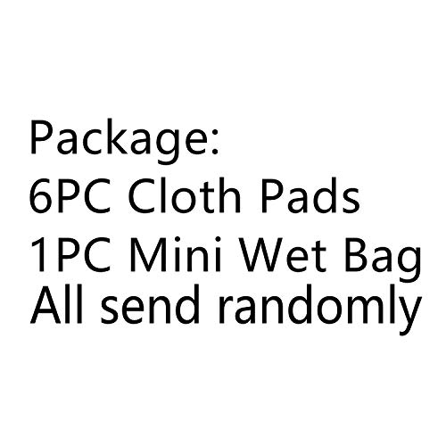 7pcs/Set Reusable Menstrual Pads Including 1pc Mini Wet Bag +6pcs Bamboo Charcoal photo 11