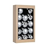 Suixing Christmas Glass Balls Multi Colors Included