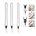 LISEN® Bundle of 3 pcs Detachable Neck Strap Band Lanyard for Cell Phone Camera iPod mp3 mp4 USB Flash Drive ID card badge other Electronic Devices+ 1 pcs Cleaning Cloth (Rainbow)