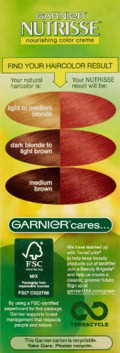 Garnier Nutrisse Nourishing Color Creme, 76 Rich Auburn Blonde (Hot Tamale) (Packaging May Vary)