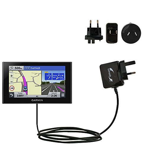 International AC Home Wall Charger suitable for the Garmin nuvi 2789 LMT - 10W Charge supports wall outlets and voltages worldwide - Uses Gomadic Brand TipExchange