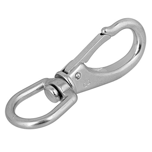 image for CNBTR Silver 304 Stainless Steel Boat Marine Pet Chains Keychains Swiv