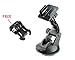 MazeTechno Suction Cup Mount for GoPro Camera Hero 4 Silver Black Session 3+ 3 2 1 HD and FREE Quick Release Buckle/Tripod Adapter Bracket. Action Camcorder Xiaomi Yi, SJcam, SJ4000, SJ5000