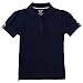 French Toast Little Girls' Toddler Puff Sleeve Double Button Polo, Navy, 4T