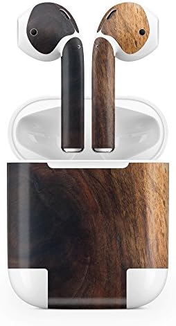 Apple AirPods Skin Kit - Raw Wood Planks V13 - Design Skinz Minimal Protective Decal Wrap