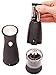 Ozeri Artesio Soft Touch Electric Pepper Mill and Grinder, BPA-Free, Black