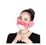 Fashion Parent-child Winter Warm Cloth Face Mouth Mask Mother & Daughter Thicken Anti Dust Anti-fog Earmuff Mouth-muffle Safety Particle Respirator Filters Protection (Adult, Pink)