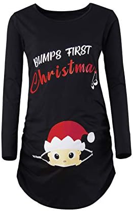 Women's Thanksgiving Christmas Pregnancy Hoilday Maternity T-Shirts