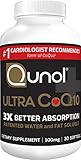 Qunol Ultra CoQ10 100mg, 3x Better Absorption, Patented Water and Fat Soluble Natural Supplement Form of C0Q10, Antioxidant for Heart Health, 30 Count Softgels