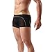 Laxier 4-Pack Men Boxer Briefs Shorts Soft Underpants See-Through Underwear Sexy Trunks for Men