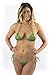 Lena Style Women's Green Sheer Micro Bikini G String Swimsuit Extreme