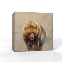Canvas Wall Art - Animal Portrait - Canvas Prints Home Artwork Decoration for Living Room,Bedroom - 12x12 inches