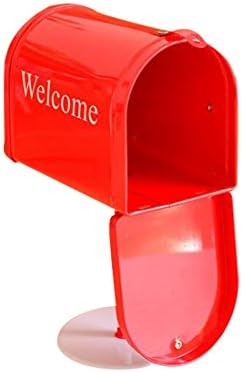 PNBB Classic Style Desktop Decoration Cast Iron Red Mailbox