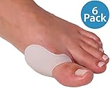NatraCure Gel Big Toe Bunion Guard - 1316-M NCBC 6PK - (6 Pack) - (For Pain Relief from Friction, Pressure, and Hallux Bunions)