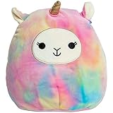 Squishmallows Lucy The Llamacorn Llama Unicorn Tie Dye Plush 9.5 inch