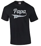 icustomworld PAPA T-shirt Scratched Father's Day Gift Shirt