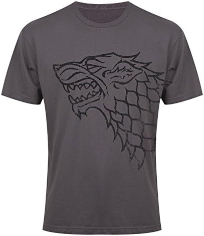PPAFO Game of Thrones Unisex Distressed Stark Side Print T-Shirt Summer Tee