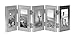 Burnes of Boston C53323 5 Hinged Picture Frame, 2-1/2-Inch by 3-1/2-Inch, Brushed Silver