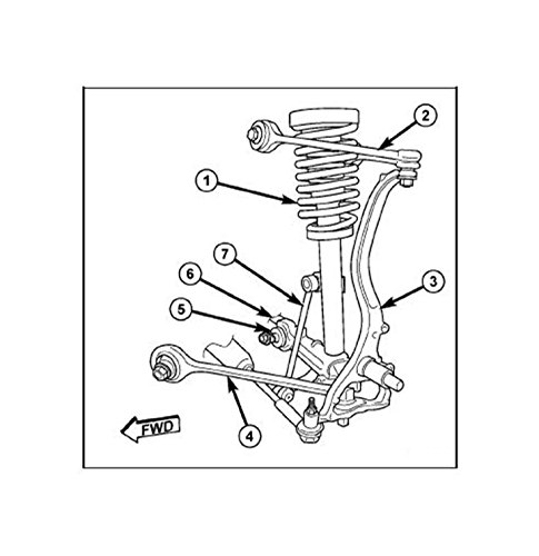 PartsW 16 Pc Complete Suspension Kit for Chrysler 300, Dodge Charger, Challenger & Magnum Control Arm, Inner Outer Tie Rod Ends, Sway Bar Link Lower Ball Joints Boots Bellow Only RWD