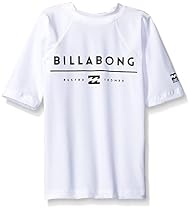 Billabong Little Boys' All Day Unity Performance Fit Short Sleeve Wetshirt, White, 2