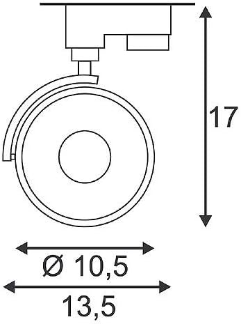 SLV 3-Phase System spot KALU Track/LED 3-Phase Spotlight, spot, Ceiling Spotlight, Ceiling Light, Track System - Image 4