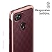 Taktoppy Parallax for Google Pixel 2 XL Case (2017) - Award Winning Design - Burgundy