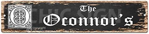 The Oconnors Family Name Plate Sign Vintage Rustic Street Sign Beach Bar Pub Cafe Restaurant Shop Home Room Wall Door Decor Gift Ideas