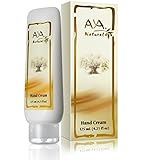 Natural Hand Cream Moisturizing Lotion - Vegan Advanced Non Greasy Dry Cracked Skin Moisturizer for Men & Women - Shea, Olive, Jojoba, Tea Tree & Lemon Oils Blend
