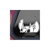 Stitch Lilo White Color Auto Laptop Car Die Cut Art Window Adhesive Vinyl Vinyl Car Decoration Wall Decor Wall Art Notebook Bike Macbook Helmet Sticker