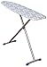 Household Essentials T-Leg Fibertech Top Ironing Board with Cotton Cover, Magic Rings