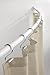 MetroDecor mDesign Wall Mount Curved Bathroom Shower Curtain Rod - 41-72