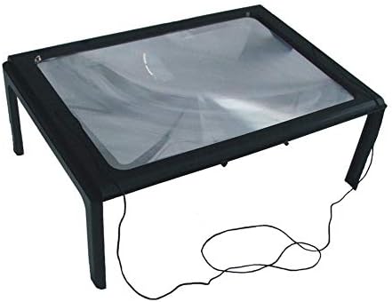 フルページ大3倍テーブルハンズフリーデスク折りたたみ虫眼鏡拡大鏡読書縫製編み物読書ガラス 宅配便送料無料