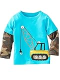 Warmbaby Little Boys Kids Long Sleeve T-shirts