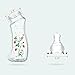 HaloVa Glass Baby Bottle, Anti-colic Feeding Nursing Bottle for Newborn Toddler Infant, Non-toxic, 5 Ounce, Green