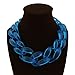 Chunlin Fashion Jewelry Acrylic Collar Chunky Choker Statement Chain Necklace Pendant (Blue)