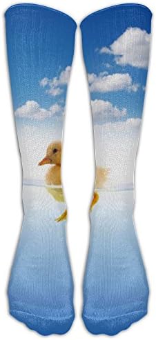 LzVong Unisex Long Socks Duck In Water Comforable Knee High Stockings