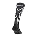 2XU Mens Compression performance X socks, Titanium/White, X-Large