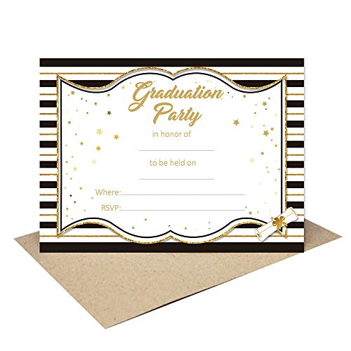 Graduation Party Supplies Invitations with Envelopes 2019,Grad Congrats Announcements 30Ct - Thumbnail 6