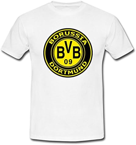 HJGBEDS Borussia Dortmund BVB 09 Logo Boy Mens T-shirt Large White
