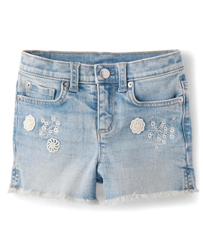 Gymboree,Baby-Girls,and Toddler Denim Shorts,Koda Wash Frayed,2 Years