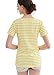 CAKYE Nursing Shirt Maternity Nursing Top Tank for Breastfeeding (Large, Yellow)