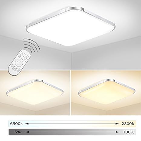 ERWEY LED Deckenleuchte Bad 85V-265V Deckenlampe Designleuchte Wand-Deckenleuchte IP44 Wohnzimmer Badezimmer Kinderzimmer gee