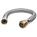 SharkBite U3086FLEX24LFA Water Softener Connector, 3/4 Inch to 1 Inch FNPT x 24 Inch, Push-to-Connect COPPER, PEX, CPVC, Braided Stainless Steel primary