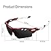Ewin E01 Polarized Sports Sunglasses with 3 Interchangeable Lenses for Men Women Golf Baseball Volleyball Fishing Cycling Driving Running Glasses