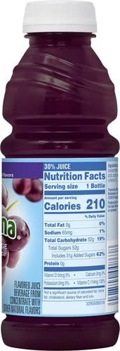 TROPICANA JUICE DRINK, GRAPE, 182.4 FL OZ (PACK OF 12)