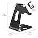 MoKo Foldable Phone/Tablet Stand, 210 Degree Aluminum Desktop Holder Fit with iPhone 11 Pro Max/11 Pro/11, iPad 10.2