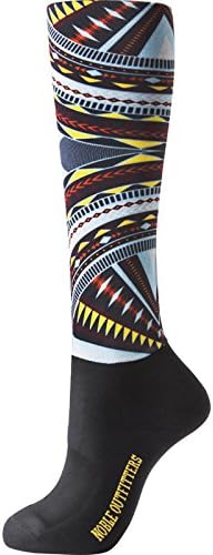 Noble Outfitters Footwear Womens Over The Calf Print Peddies One Size Kaleidoscope