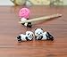 VANCORE 8 Pcs Set Cute Panda Ceramic Ware Chopsticks Stand Rest Rack